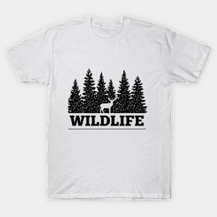 WildLife. Deer In The Forest T-Shirt
